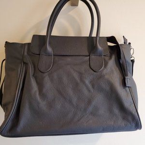 Leather Handmade Messenger Bag Black